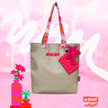 Beige Tote bag