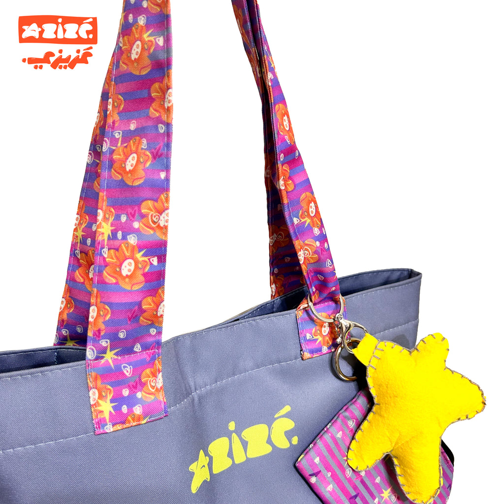 Blue Tote bag